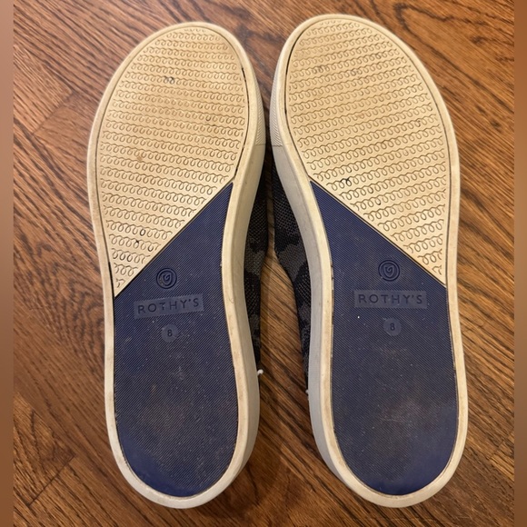 Rothy's The Original Slip On Sneaker Loafers Camo - Black and Gray Size 8 - Picture 10 of 10